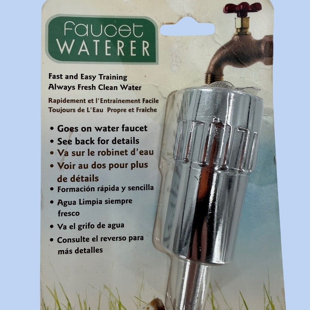 LIXIT Pet Activated Dog Waterwe L-100 Outdoor Faucet Attachment New in Box - Picture 5 of 10